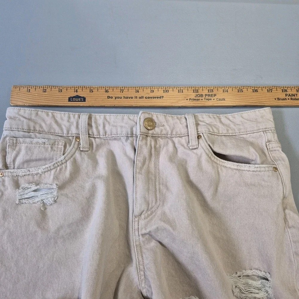 Kut‎ From the Kloth Shorts Womens 8 Denim Jean Jane Long High Rise Distressed